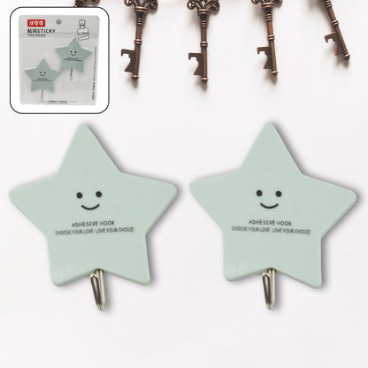 Multipurpose Strong Self-Adhesive Hooks – Heavy Plastic Wall Hooks for Home & Office