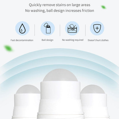 Clothes Stain Remover Bead Emergency Stain Rescue Roller Cleaner for Various Fabrics
